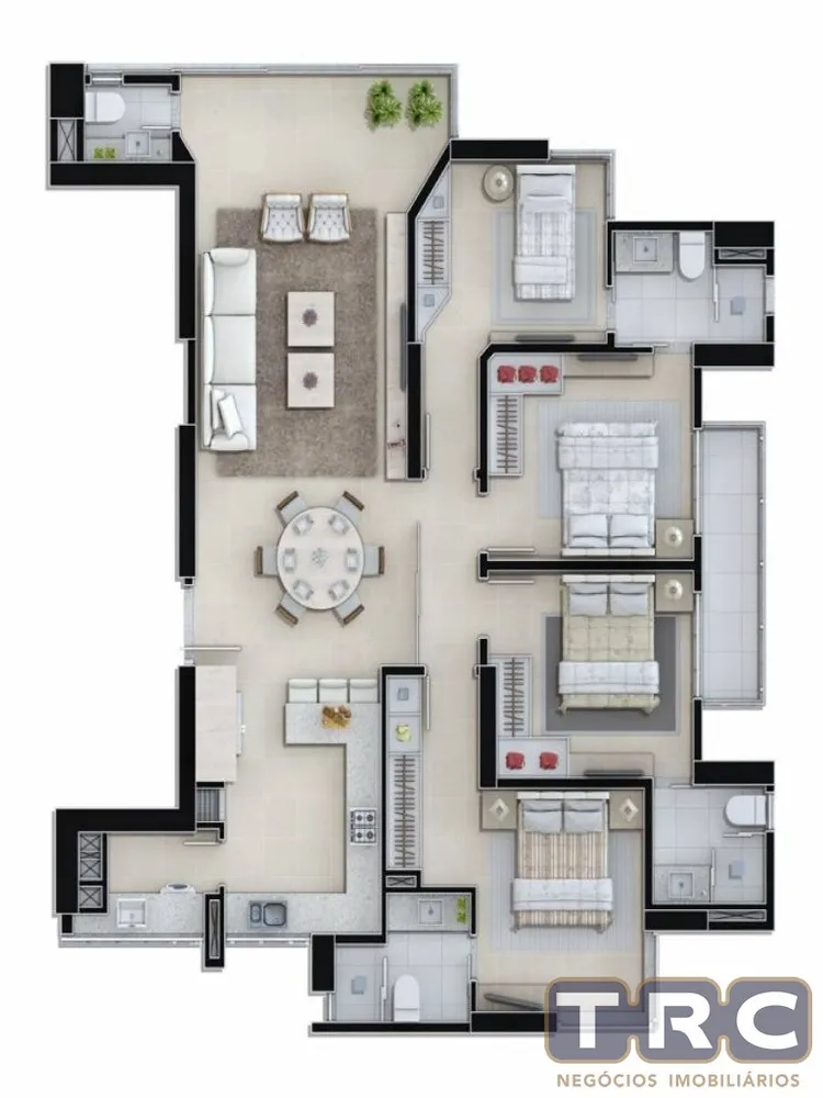 Apartamento, 4 quartos, 130 m² - Foto 3