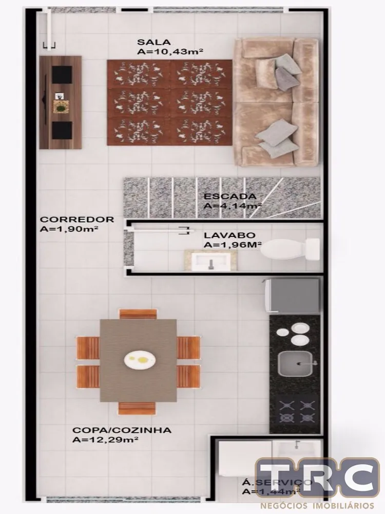 Sobrado, 2 quartos, 60 m² - Foto 3
