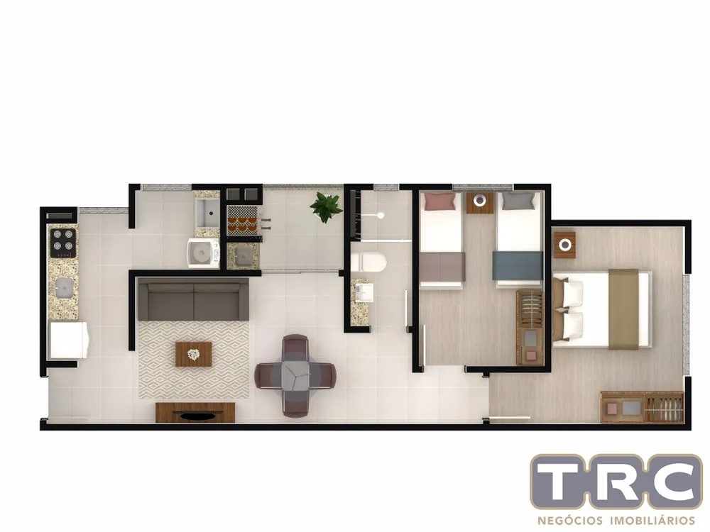 Apartamento, 2 quartos, 57 m² - Foto 1