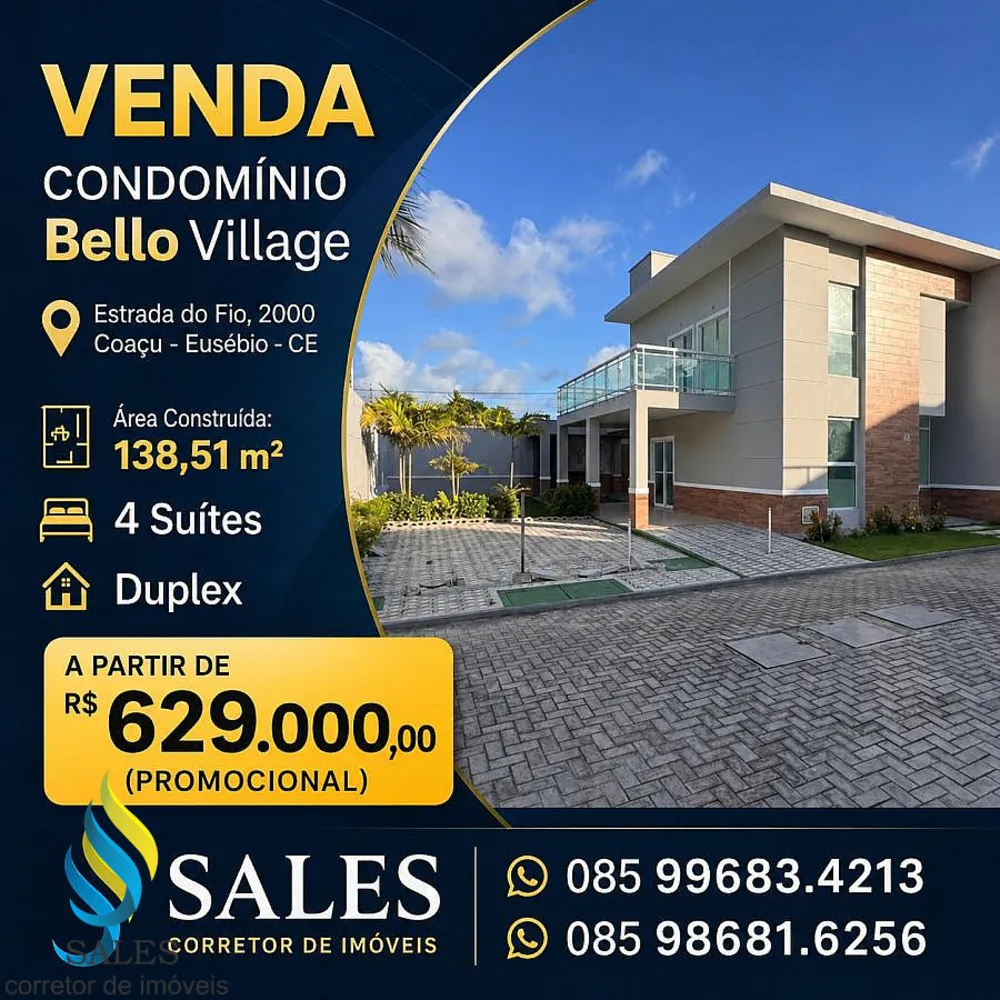 Casa de Condomínio, 4 quartos - Foto 1