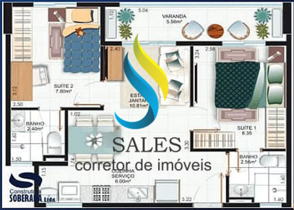 Apartamento, 2 quartos, 50 m² - Foto 17