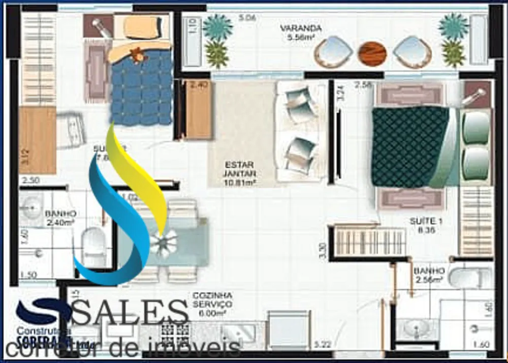 Apartamento, 2 quartos, 50 m² - Foto 12