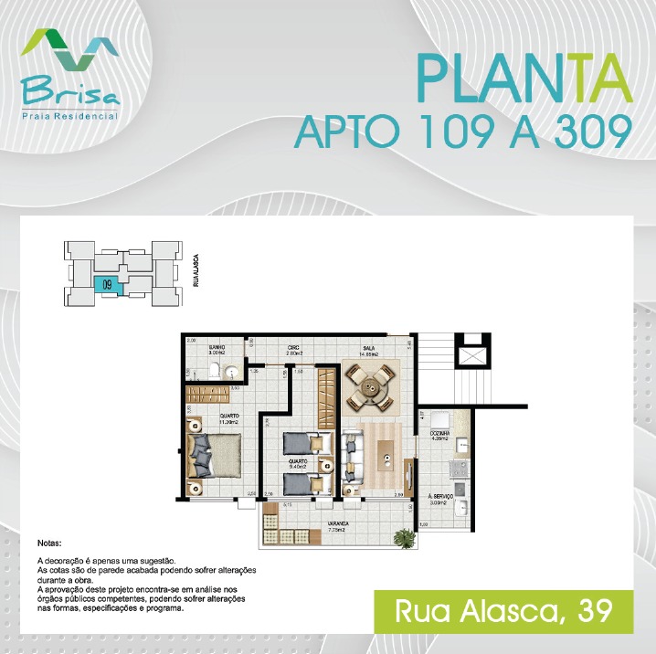 Apartamento à venda com 2 quartos, 55m² - Foto 6