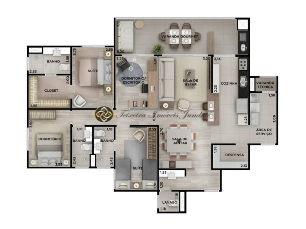 Apartamento, 3 quartos, 141 m² - Foto 15