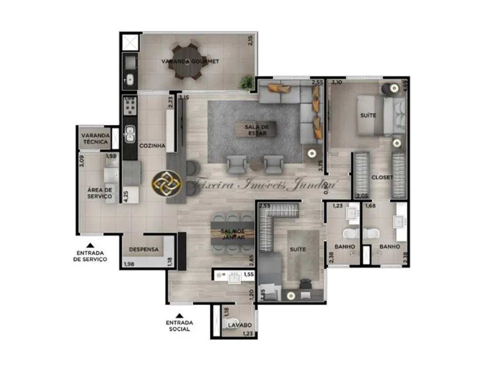 Apartamento, 3 quartos, 141 m² - Foto 7