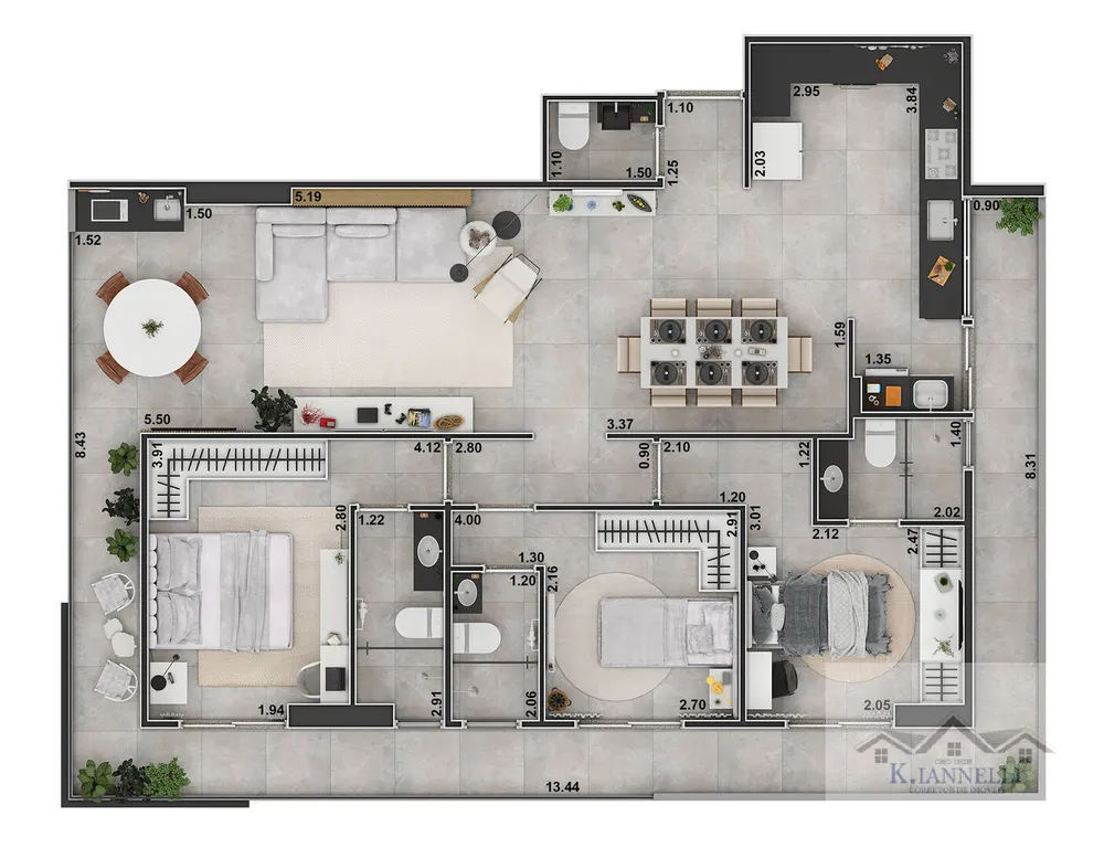 Apartamento, 4 quartos, 297 m² - Foto 6