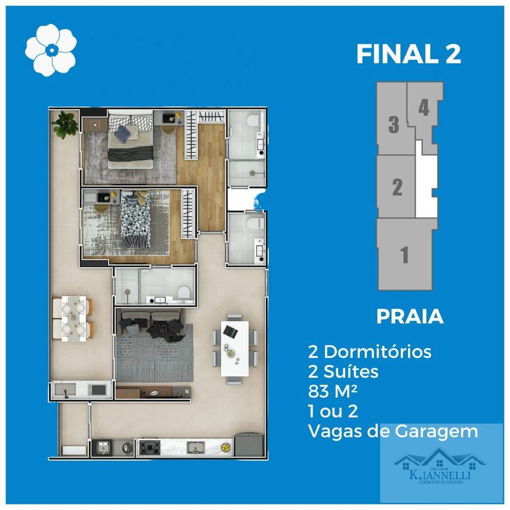 Apartamento, 2 quartos, 85 m² - Foto 1