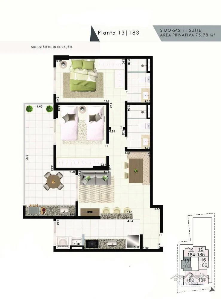 Apartamento, 2 quartos, 70 m² - Foto 2