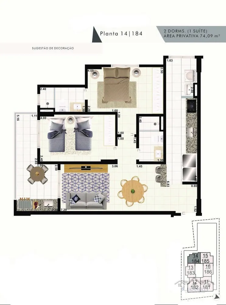 Apartamento, 2 quartos, 70 m² - Foto 10