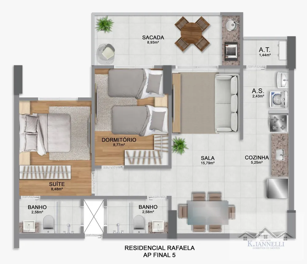 Apartamento, 2 quartos, 70 m² - Foto 4