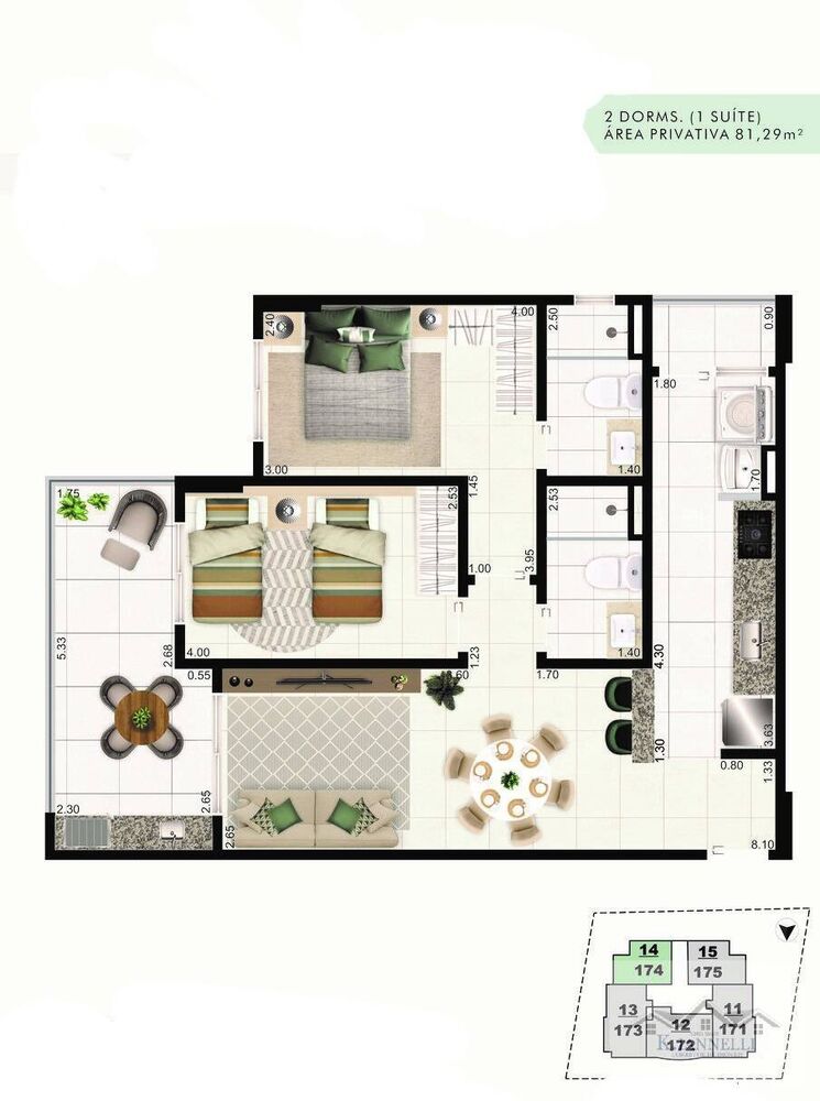 Apartamento, 3 quartos, 100 m² - Foto 6