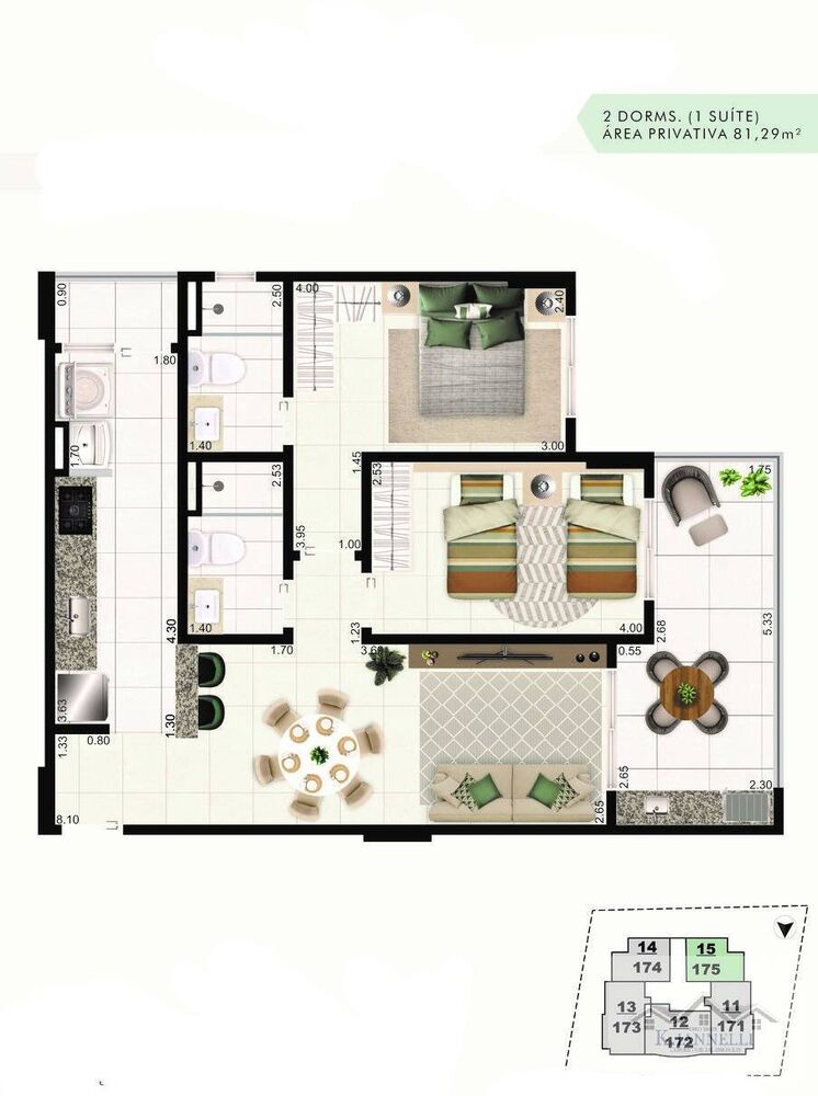 Apartamento, 3 quartos, 100 m² - Foto 7