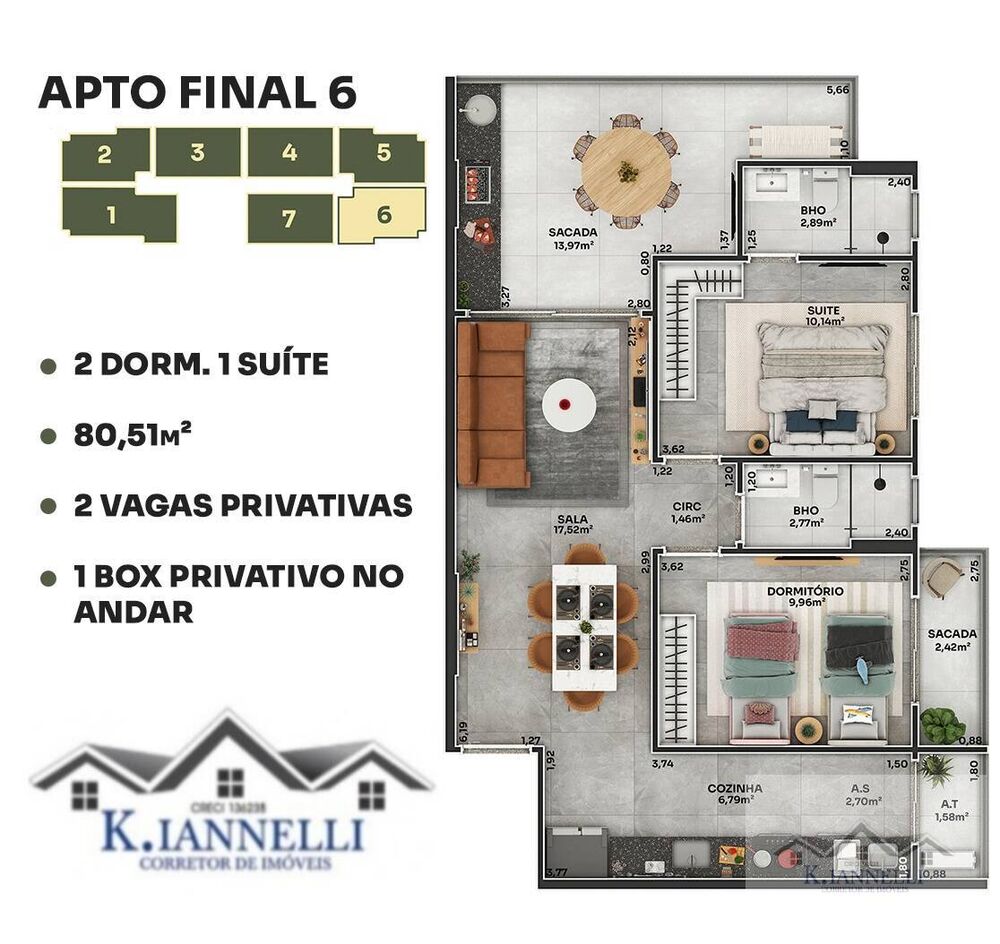 Apartamento, 3 quartos, 105 m² - Foto 6