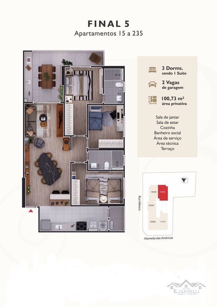 Apartamento, 3 quartos, 111 m² - Foto 3