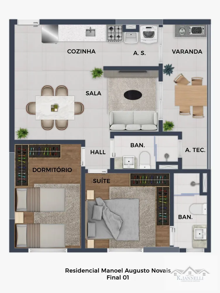 Apartamento, 2 quartos, 70 m² - Foto 10