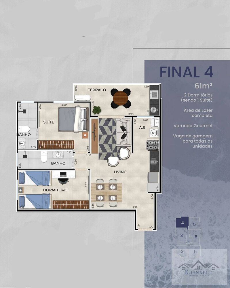 Apartamento, 2 quartos, 64 m² - Foto 8