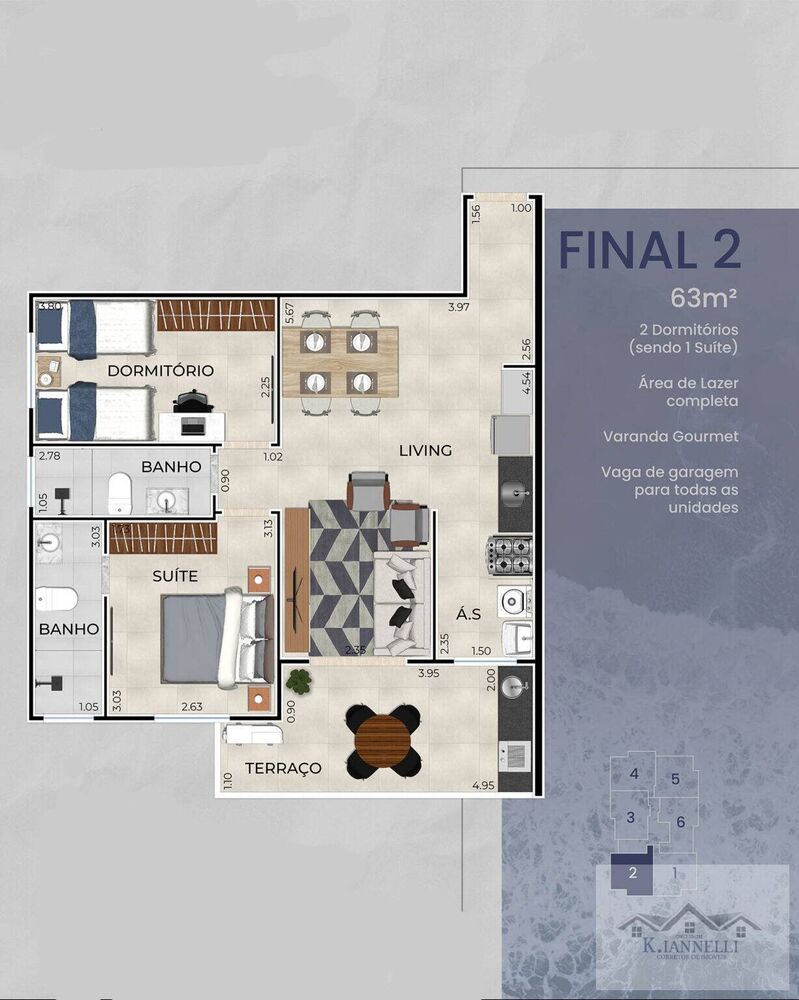Apartamento, 2 quartos, 64 m² - Foto 5