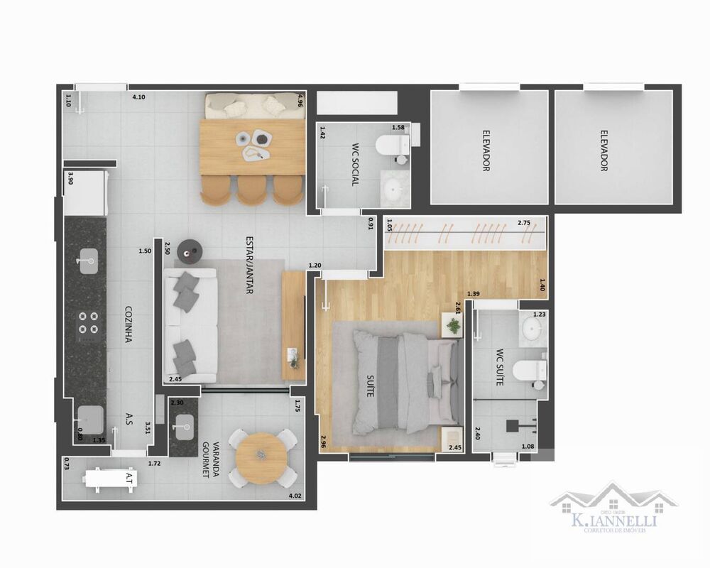 Apartamento, 2 quartos, 70 m² - Foto 7