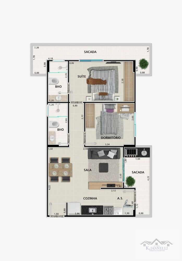 Apartamento, 2 quartos, 70 m² - Foto 5