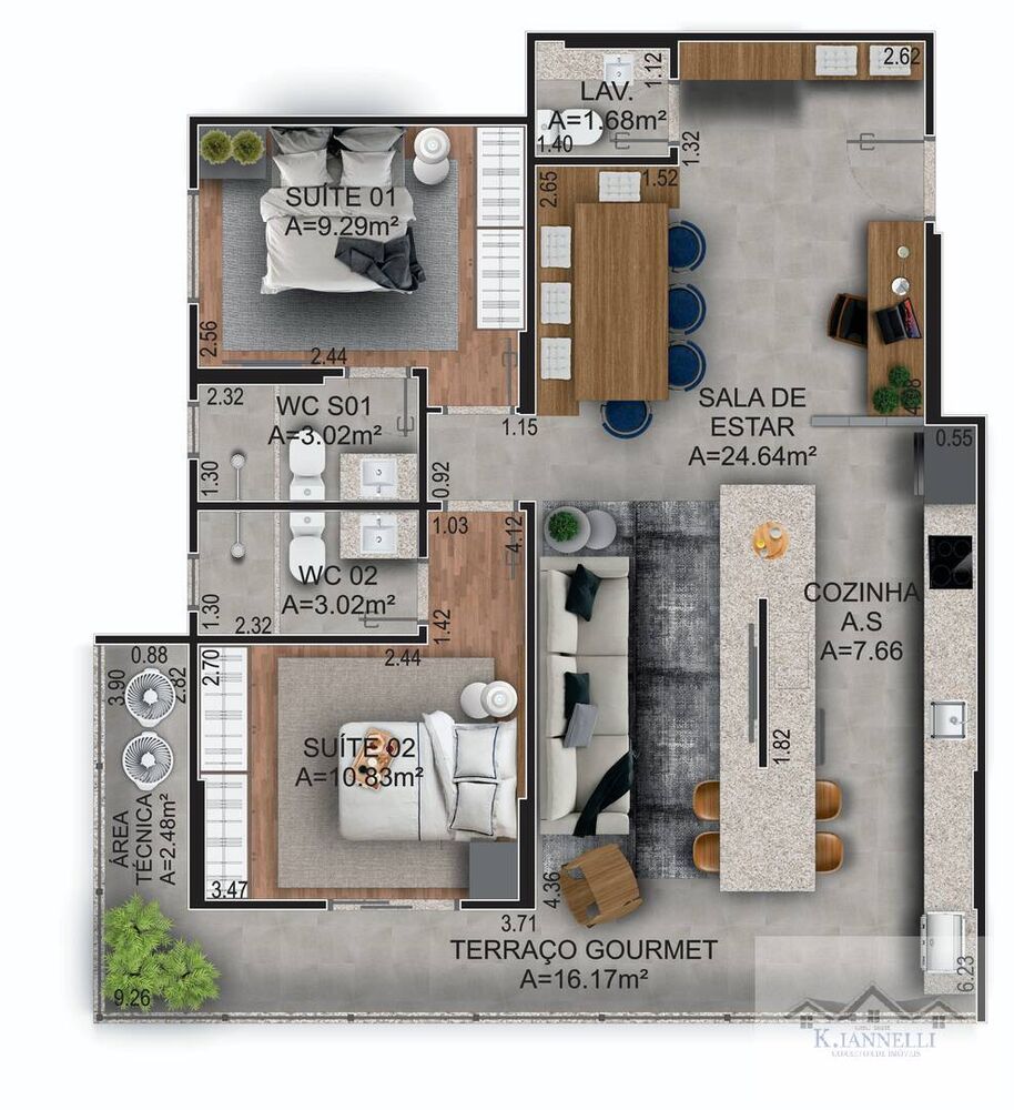Apartamento, 3 quartos, 107 m² - Foto 7