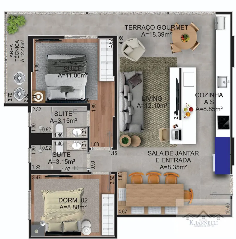 Apartamento, 3 quartos, 107 m² - Foto 13