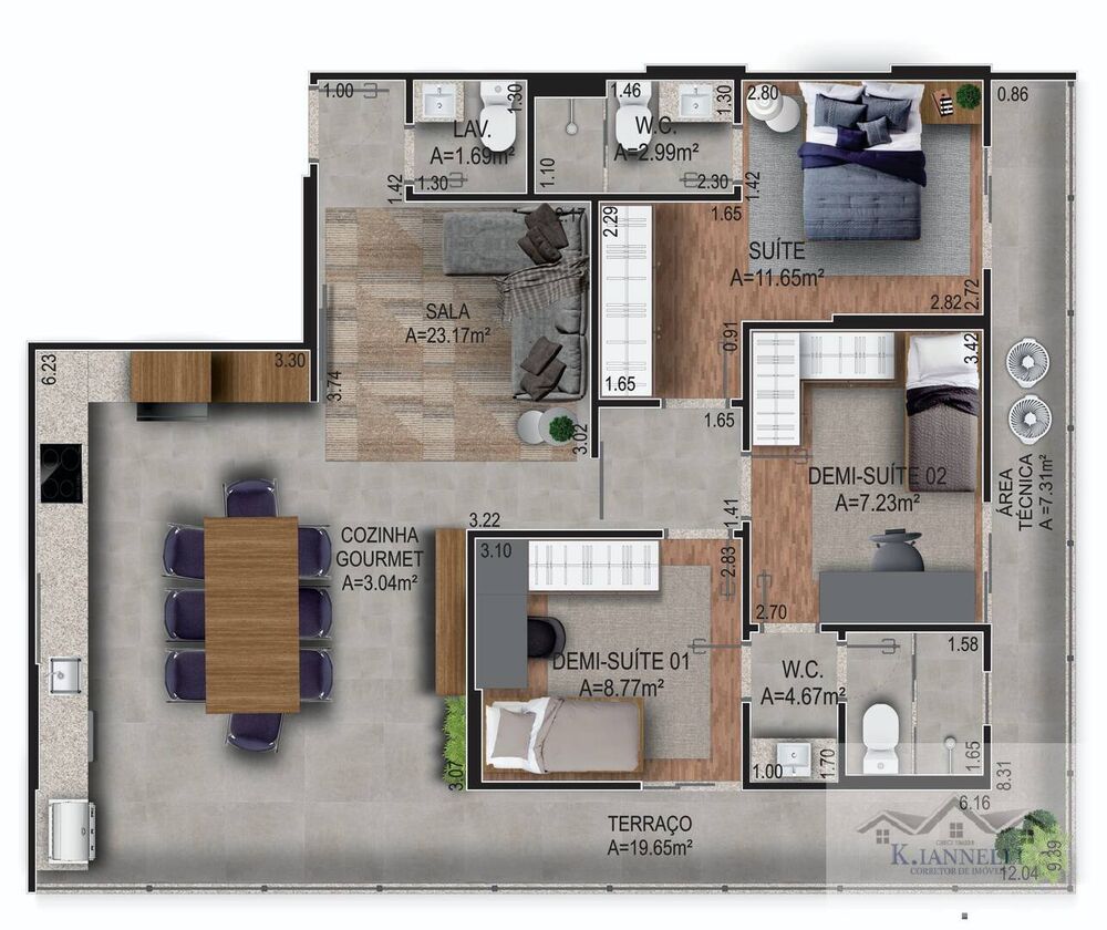 Apartamento, 3 quartos, 107 m² - Foto 5