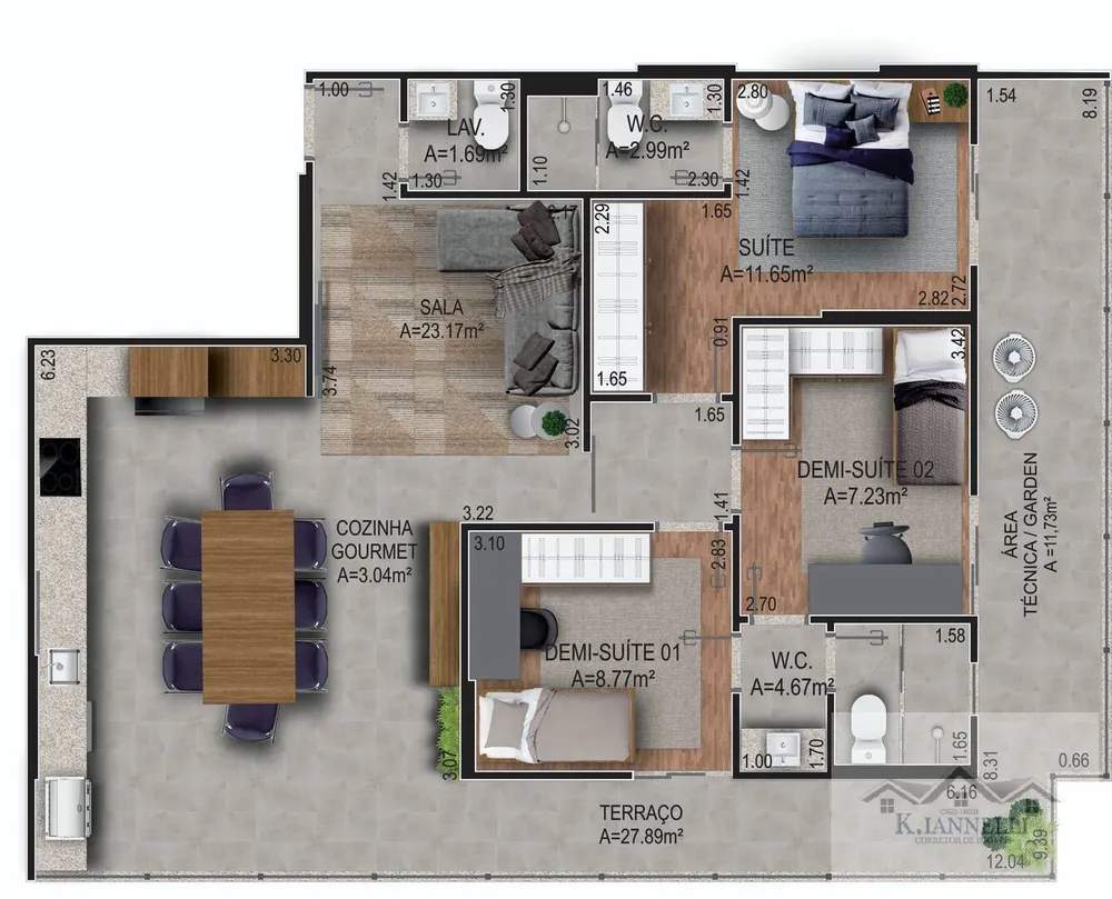 Apartamento, 3 quartos, 107 m² - Foto 11
