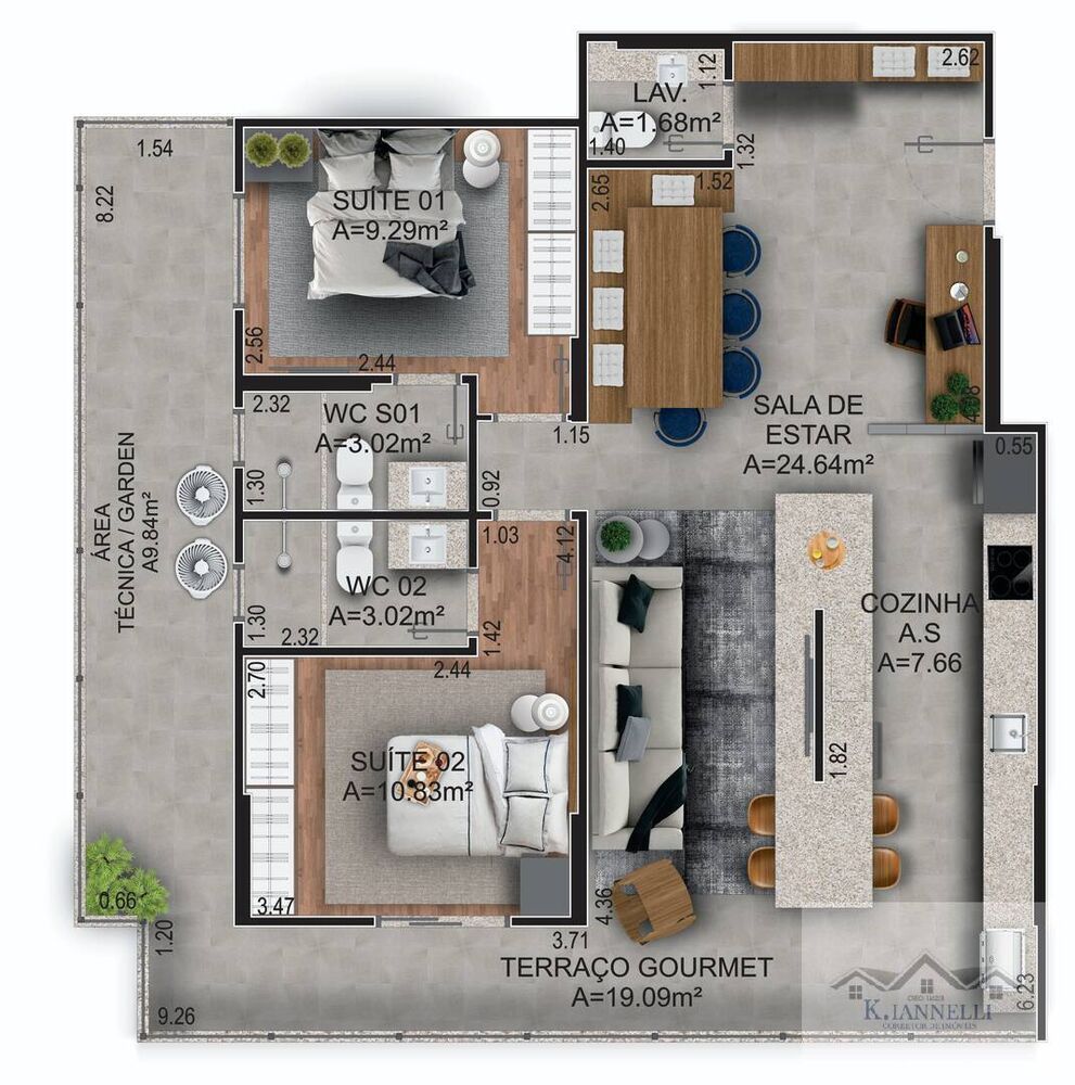 Apartamento, 3 quartos, 107 m² - Foto 6