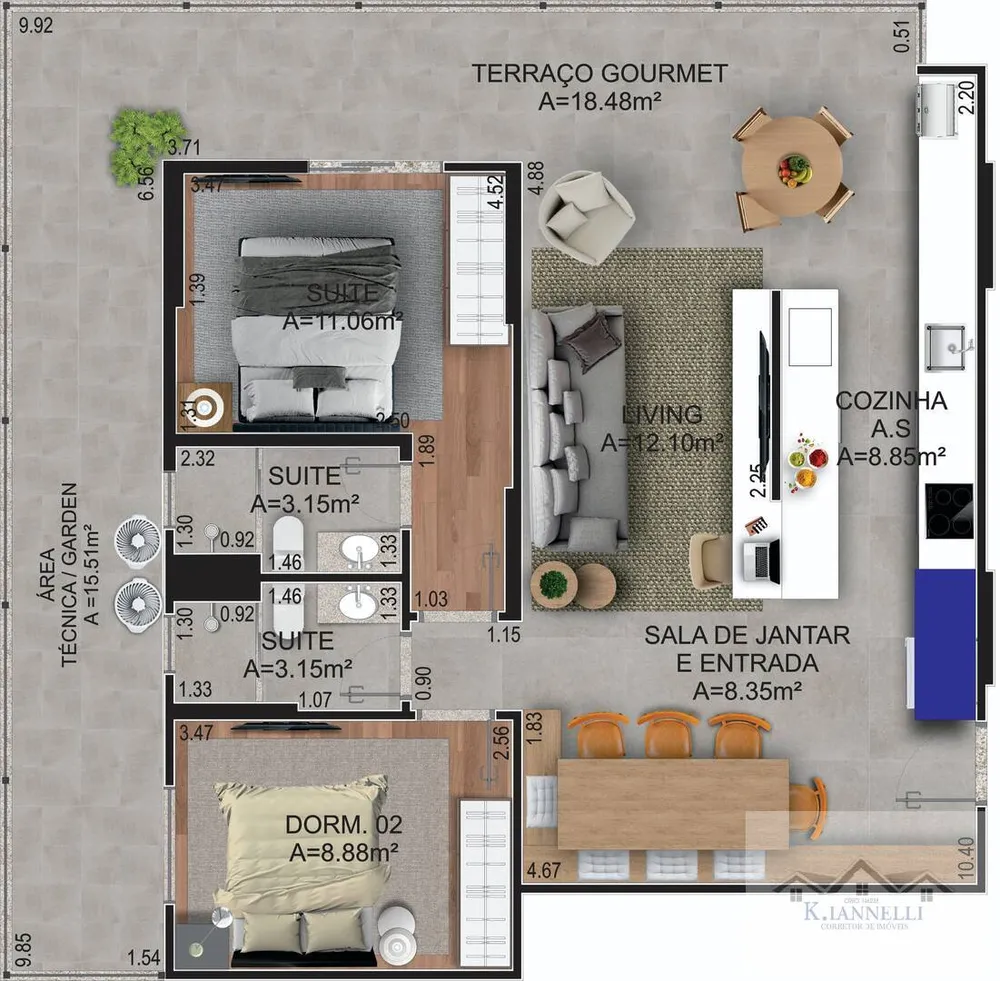 Apartamento, 3 quartos, 107 m² - Foto 7