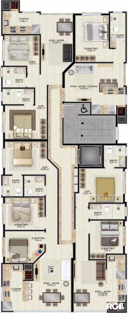 Apartamento, 2 quartos, 52 m² - Foto 1
