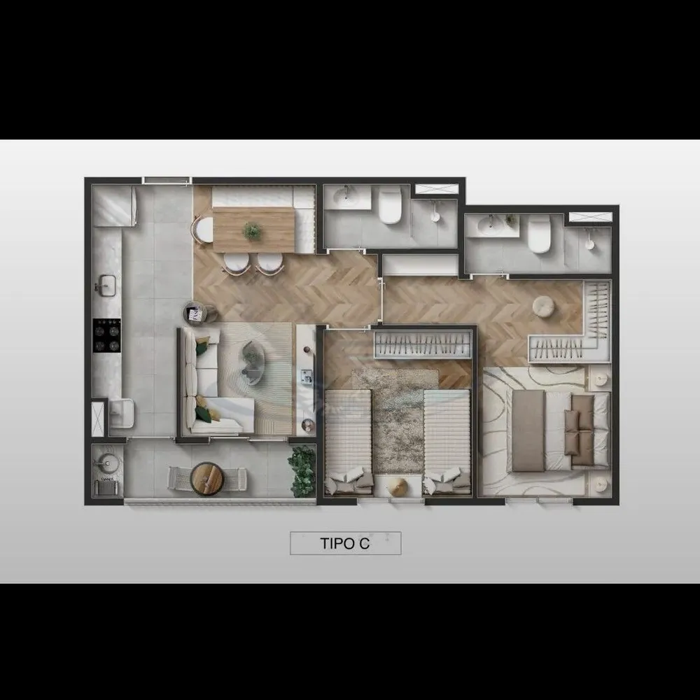 Apartamento, 2 quartos, 54 m² - Foto 4