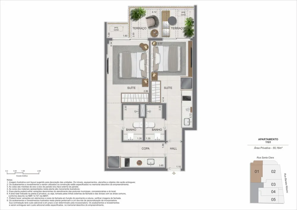 Apartamento, 2 quartos, 75 m² - Foto 9
