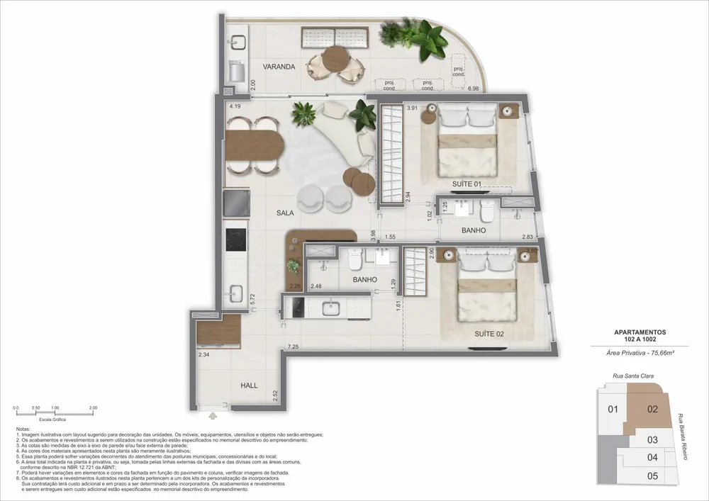 Apartamento, 2 quartos, 75 m² - Foto 7