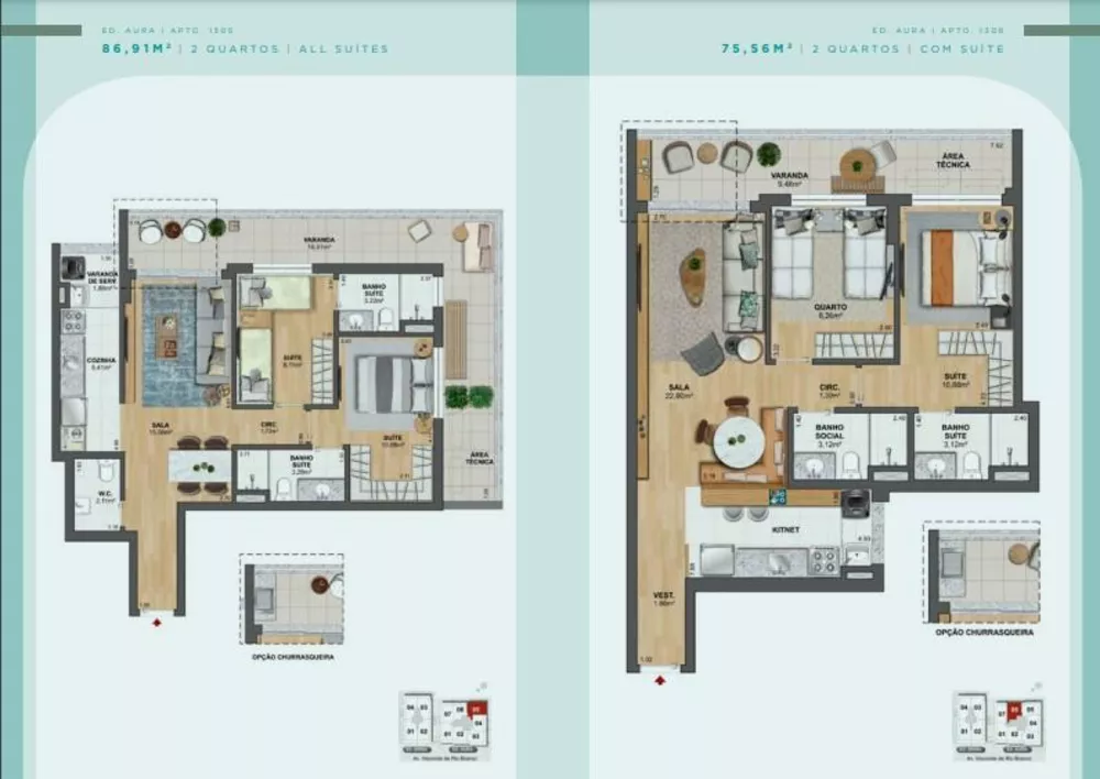 Apartamento, 2 quartos, 75 m² - Foto 19