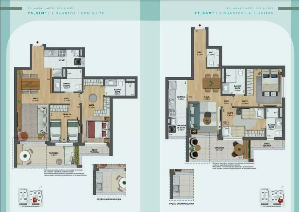 Apartamento, 2 quartos, 75 m² - Foto 6