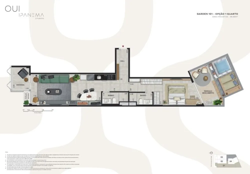 Apartamento, 1 quarto, 30 m² - Foto 12