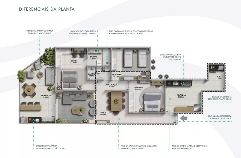 Apartamento, 3 quartos, 116 m² - Foto 8