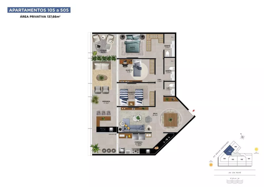 Apartamento, 3 quartos, 207 m² - Foto 22