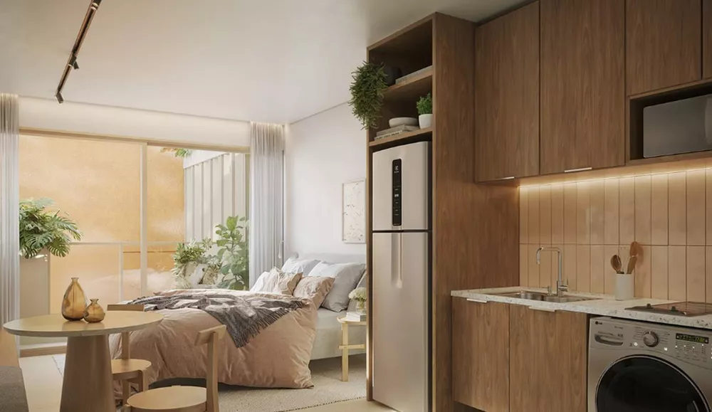 Apartamento, 1 quarto, 29 m² - Foto 1