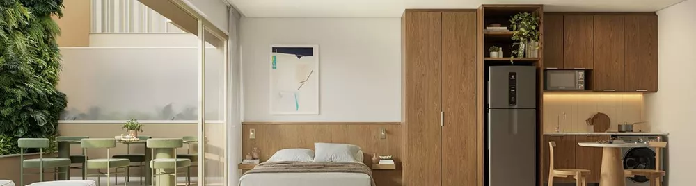 Apartamento, 1 quarto, 29 m² - Foto 2