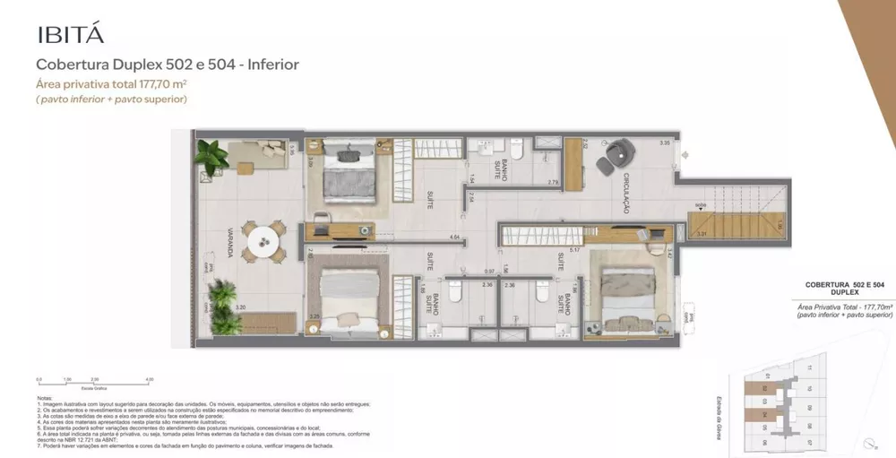 Cobertura, 3 quartos, 177 m² - Foto 20
