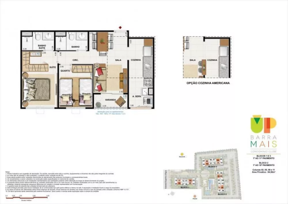 Apartamento, 3 quartos, 70 m² - Foto 2