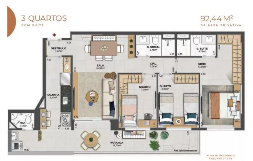 Apartamento, 4 quartos, 124 m² - Foto 36
