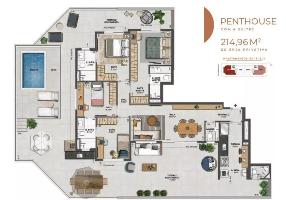 Apartamento, 4 quartos, 124 m² - Foto 30