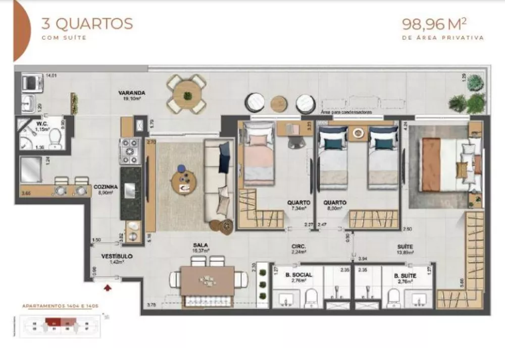 Apartamento, 4 quartos, 124 m² - Foto 39