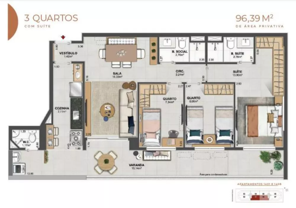 Apartamento, 4 quartos, 124 m² - Foto 38