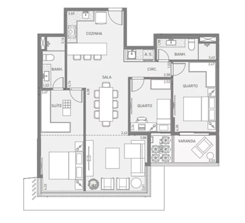 Apartamento, 3 quartos, 97 m² - Foto 16