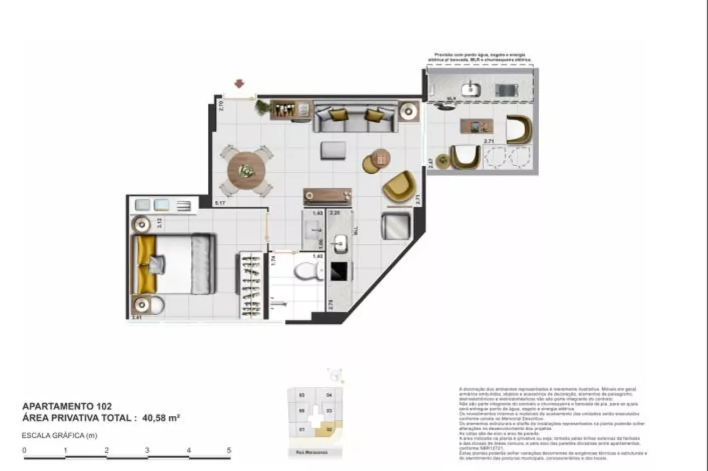 Apartamento, 1 quarto, 40 m² - Foto 13