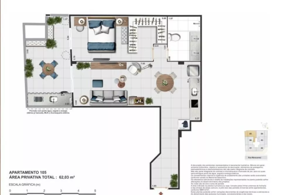 Apartamento, 1 quarto, 40 m² - Foto 12