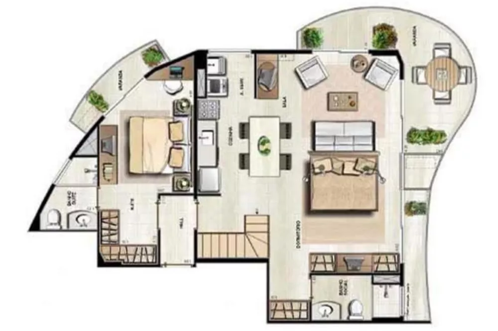 Cobertura, 2 quartos, 137 m² - Foto 8